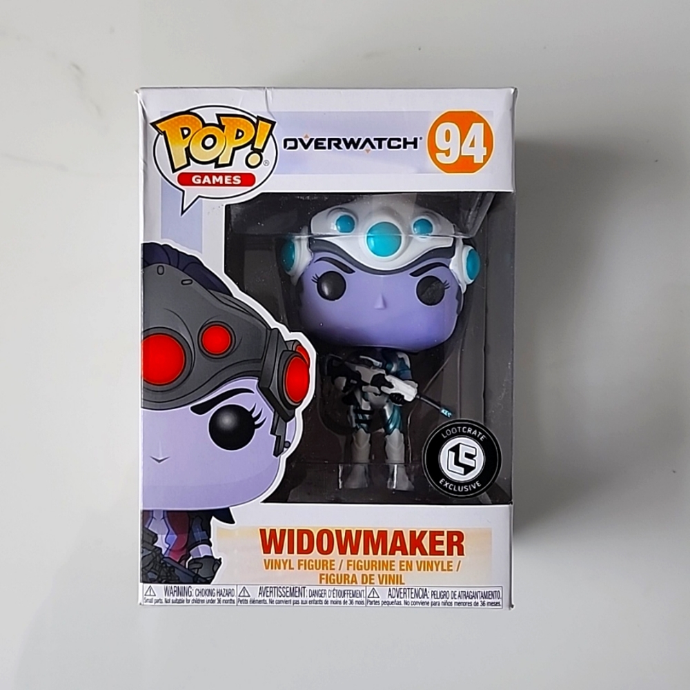 Widowmaket Pop Game Figurine, Original Overwatch Collectible 94, Lootcrate